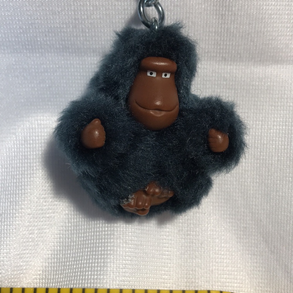 Kipling monkey keychain navy blue